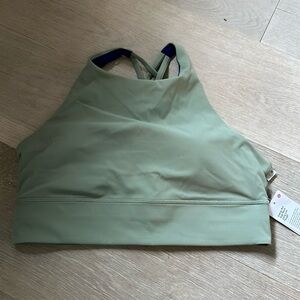 NWT Lululemon Energy Bra Long Line High Neck Tough sz 12
